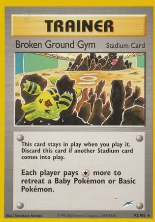 Broken Ground Gym (92/105) [Neo Destiny Unlimited] | Nerdhalla Games