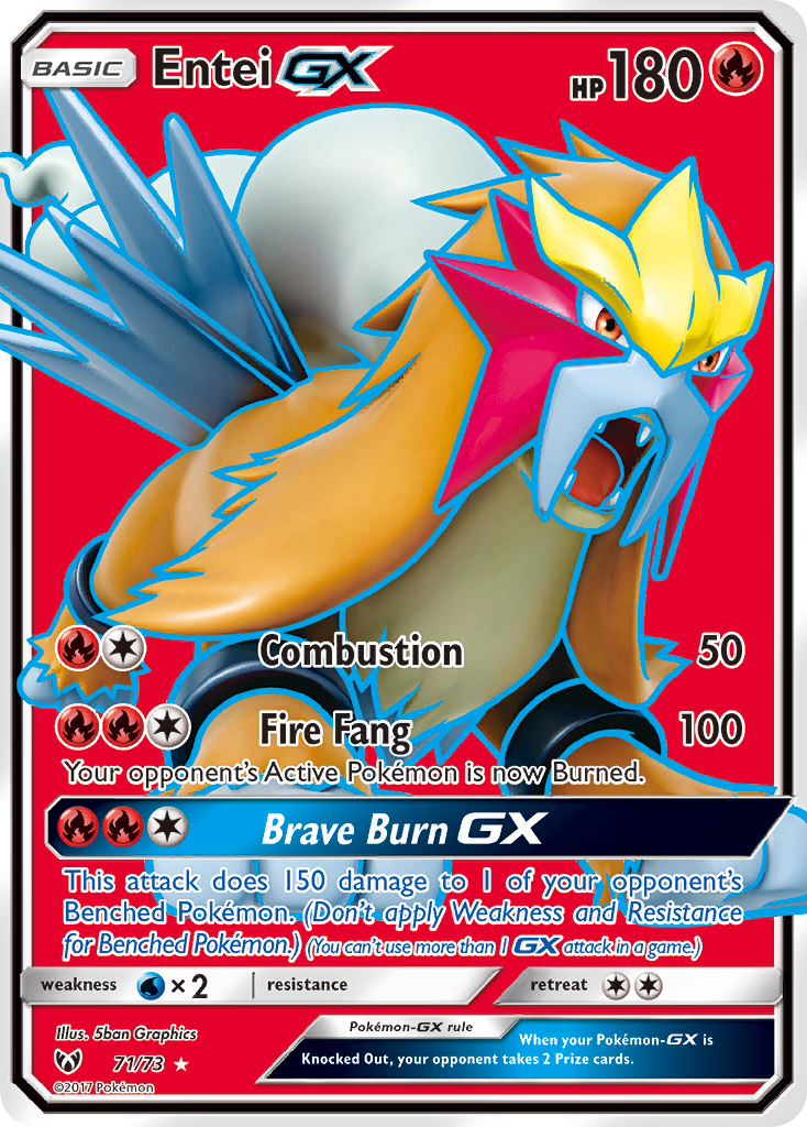 Entei GX (71/73) [Sun & Moon: Shining Legends] | Nerdhalla Games