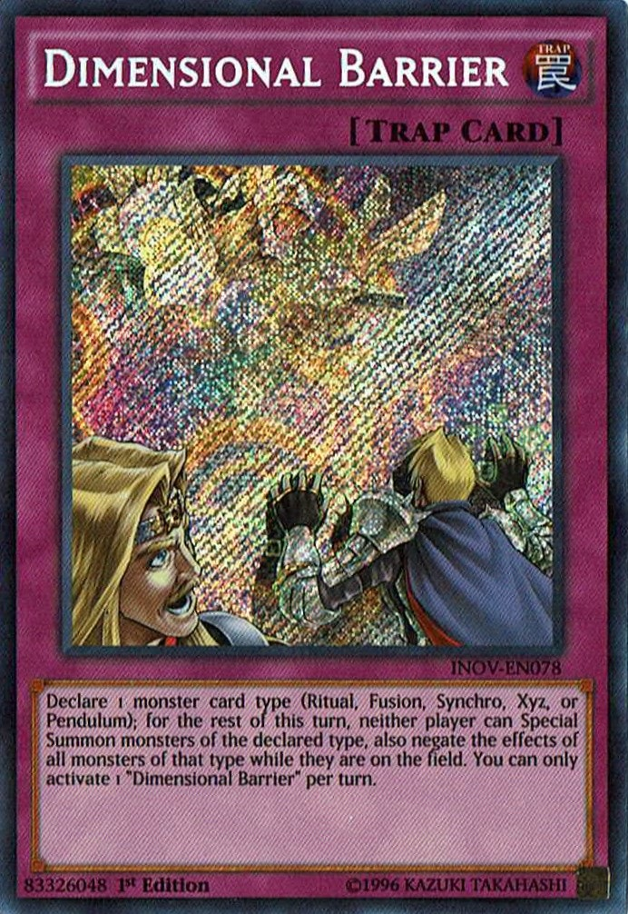 Dimensional Barrier [INOV-EN078] Secret Rare | Nerdhalla Games