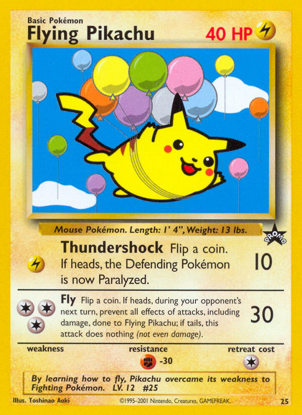 Flying Pikachu (25) [Wizards of the Coast: Black Star Promos] | Nerdhalla Games