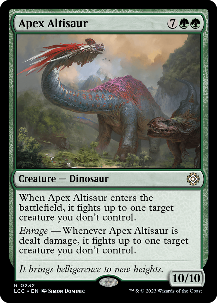 Apex Altisaur [The Lost Caverns of Ixalan Commander] | Nerdhalla Games