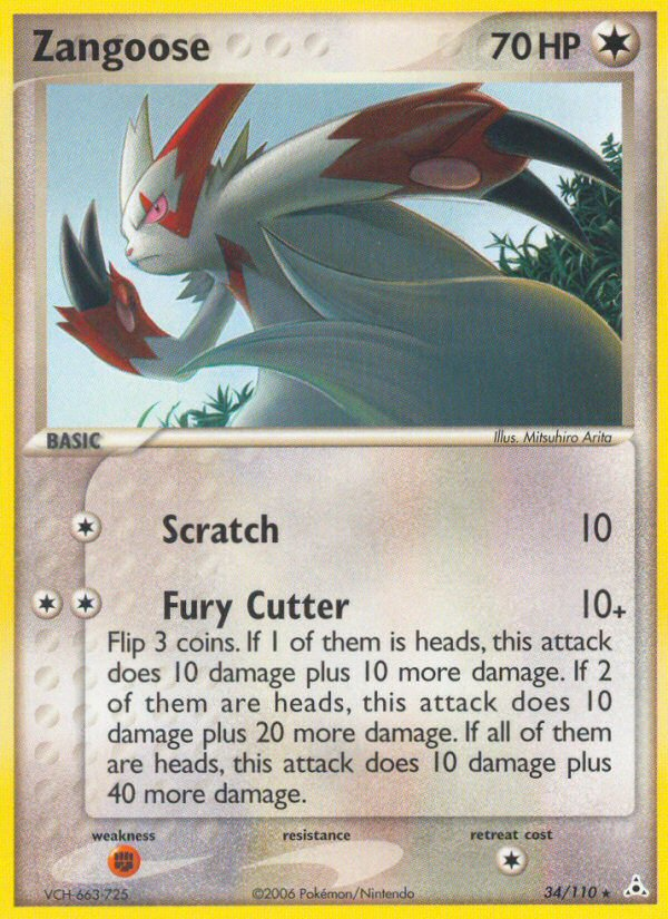 Zangoose (34/110) [EX: Holon Phantoms] | Nerdhalla Games