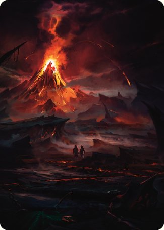 Valley of Gorgoroth Art Card [The Lord of the Rings: Tales of Middle-earth Art Series] | Nerdhalla Games