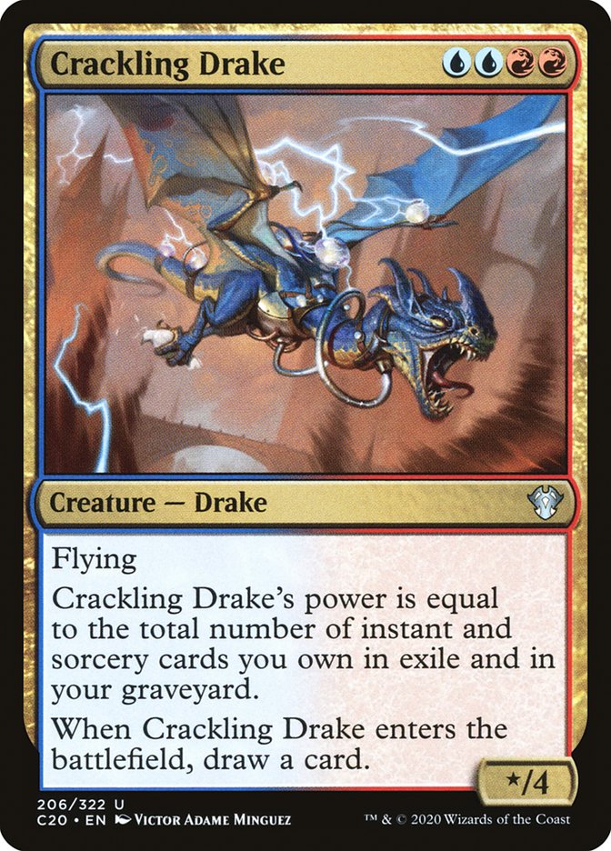 Crackling Drake [Commander 2020] | Nerdhalla Games