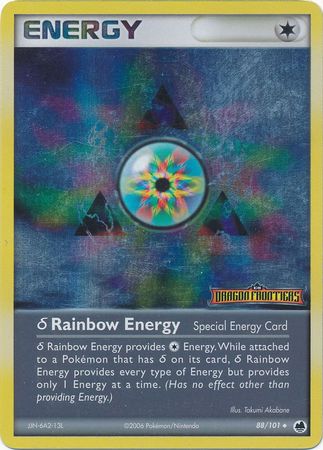 Rainbow Energy (88/101)(Delta Species) (Stamped) [EX: Dragon Frontiers] | Nerdhalla Games