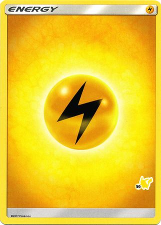 Lightning Energy (Pikachu Stamp #39) [Battle Academy 2020] | Nerdhalla Games