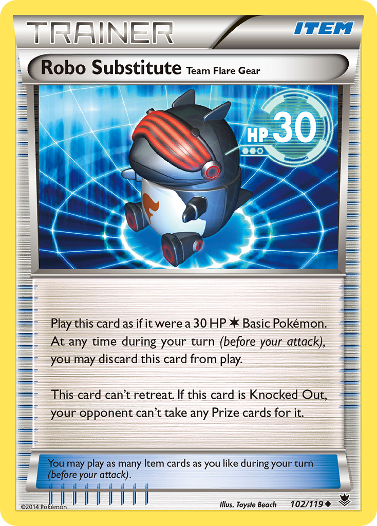 Robo Substitute Team Flare Gear (102/119) [XY: Phantom Forces] | Nerdhalla Games