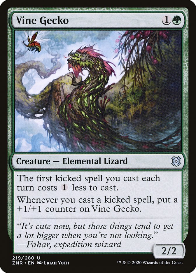 Vine Gecko [Zendikar Rising] | Nerdhalla Games