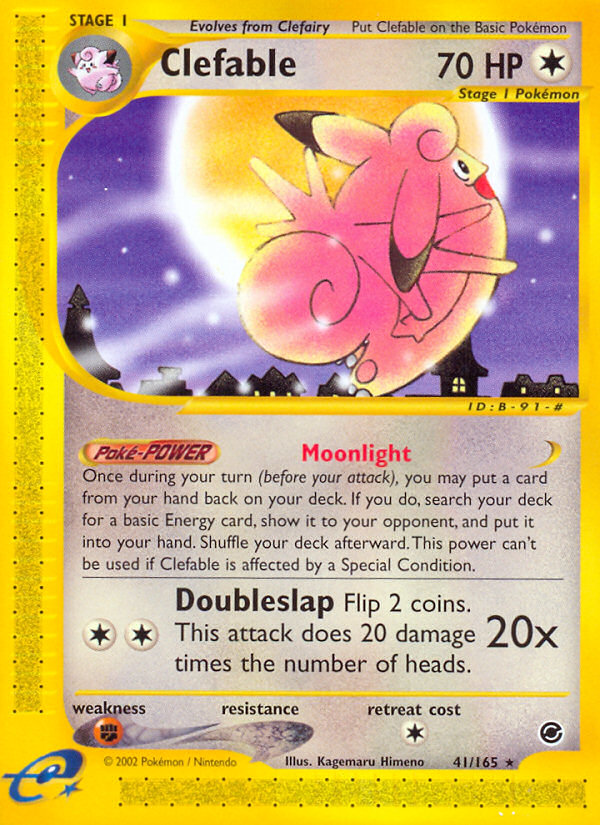 Clefable (41/165) [Expedition: Base Set] | Nerdhalla Games