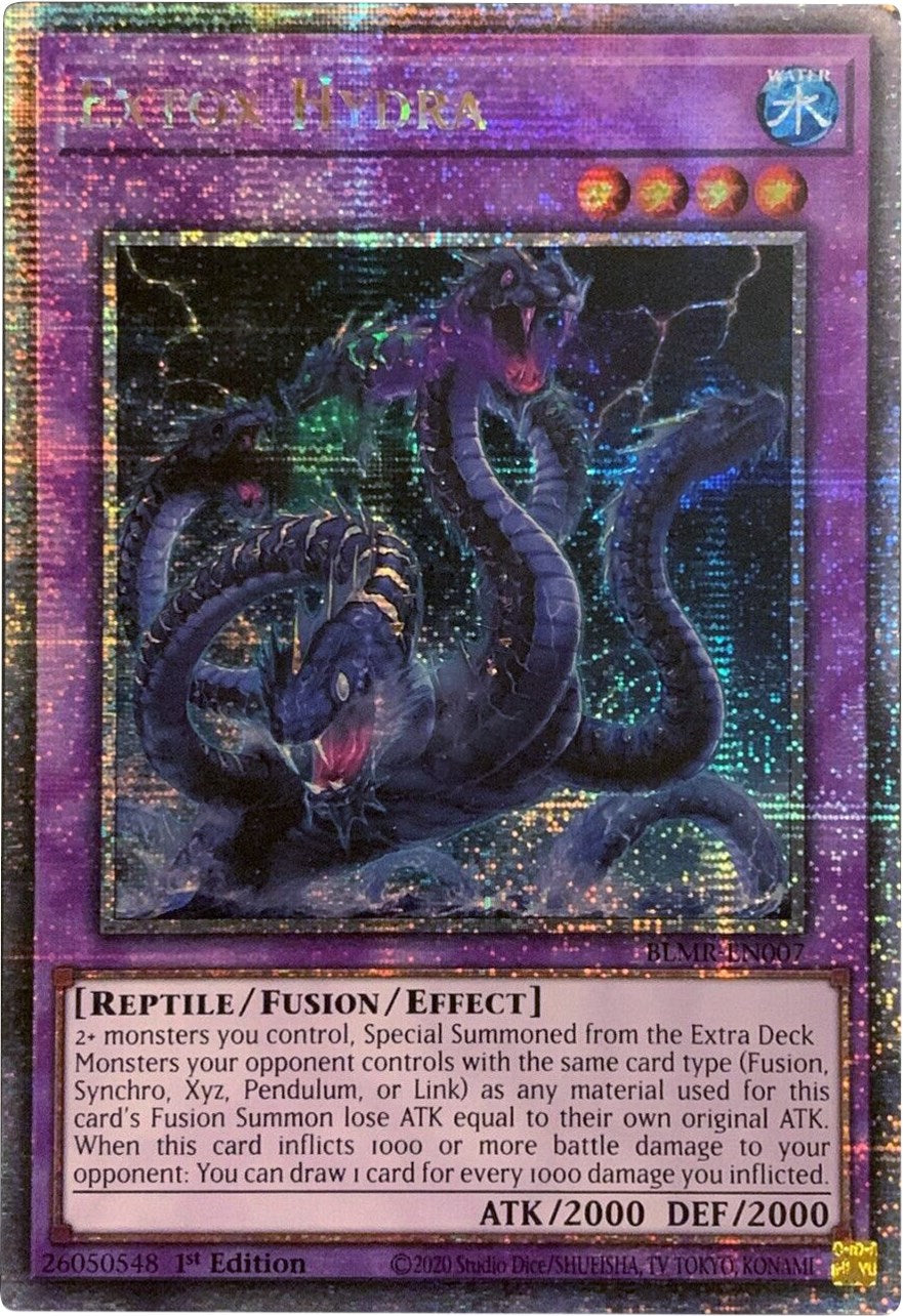 Extox Hydra [BLMR-EN007] Quarter Century Secret Rare | Nerdhalla Games