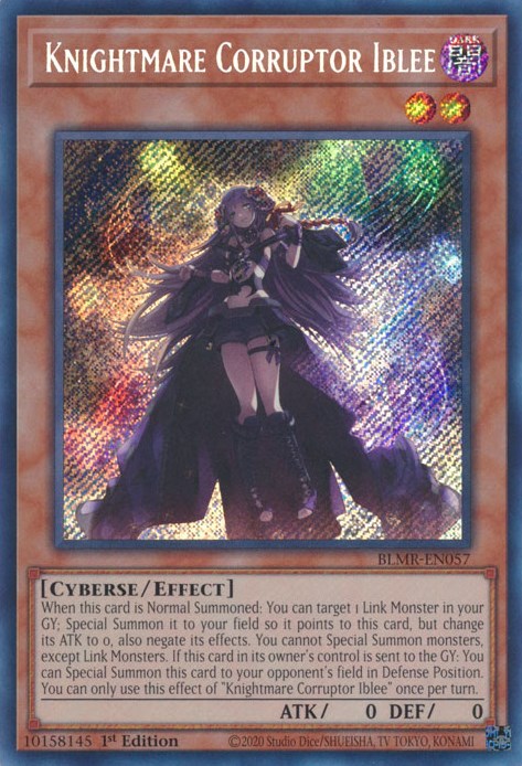 Knightmare Corruptor Iblee [BLMR-EN057] Secret Rare | Nerdhalla Games