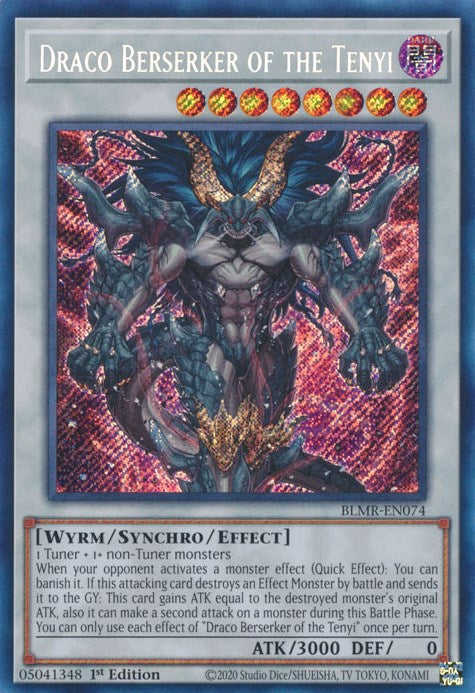 Draco Berserker of the Tenyi [BLMR-EN074] Secret Rare | Nerdhalla Games