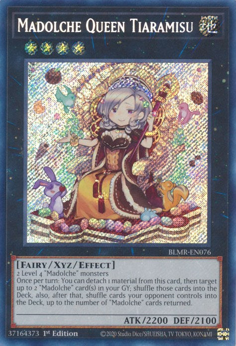 Madolche Queen Tiaramisu [BLMR-EN076] Secret Rare | Nerdhalla Games