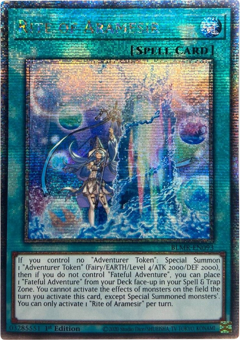 Rite of Aramesir [BLMR-EN093] Quarter Century Secret Rare | Nerdhalla Games