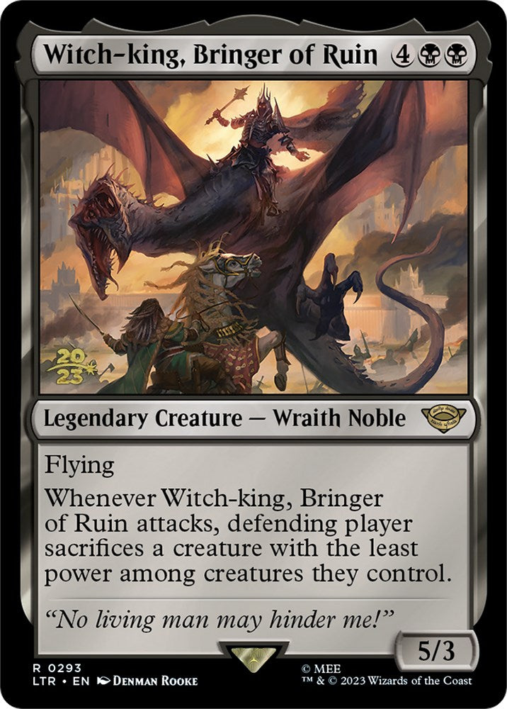 Witch-king, Bringer of Ruin [The Lord of the Rings: Tales of Middle-Earth Prerelease Promos] | Nerdhalla Games