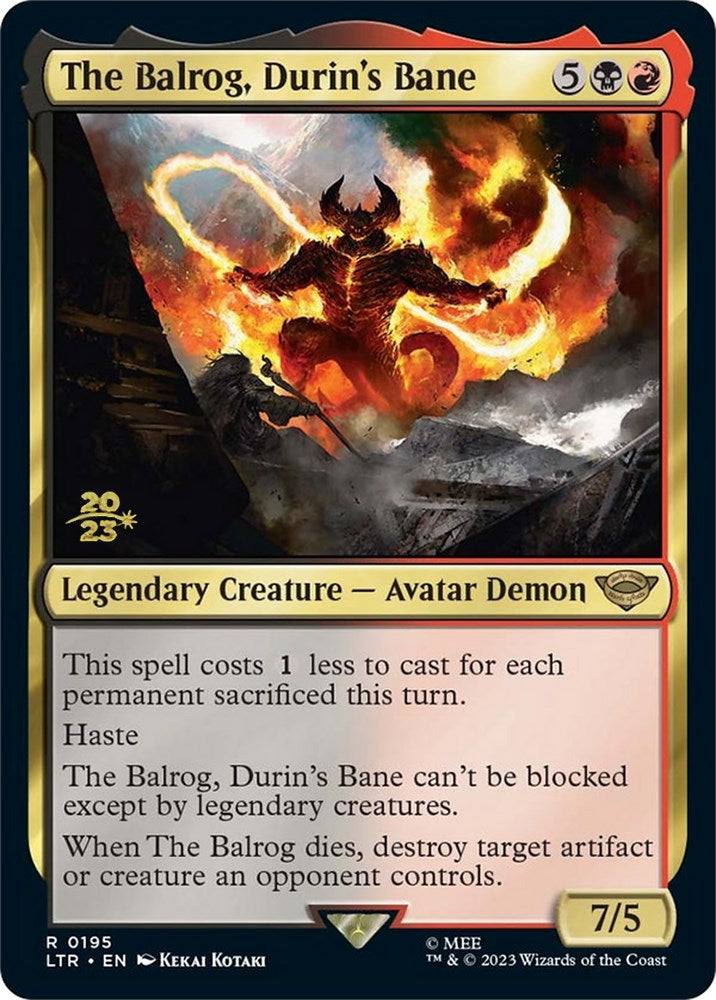 The Balrog, Durin's Bane [The Lord of the Rings: Tales of Middle-Earth Prerelease Promos] | Nerdhalla Games