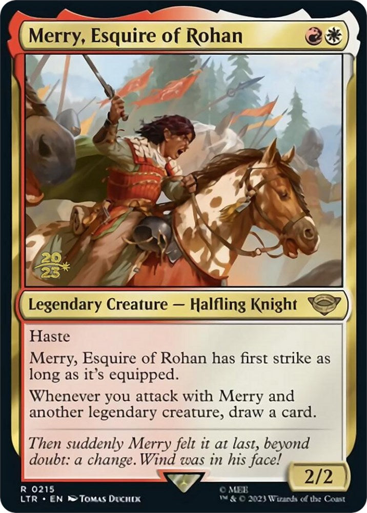 Merry, Esquire of Rohan [The Lord of the Rings: Tales of Middle-Earth Prerelease Promos] | Nerdhalla Games