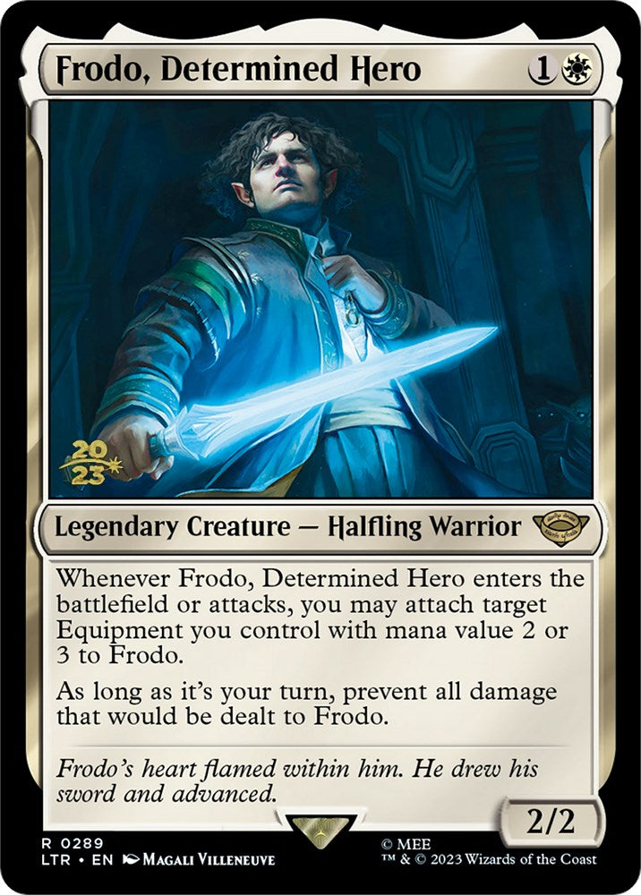 Frodo, Determined Hero [The Lord of the Rings: Tales of Middle-Earth Prerelease Promos] | Nerdhalla Games