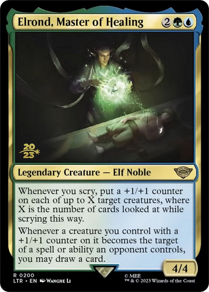 Elrond, Master of Healing [The Lord of the Rings: Tales of Middle-Earth Prerelease Promos] | Nerdhalla Games