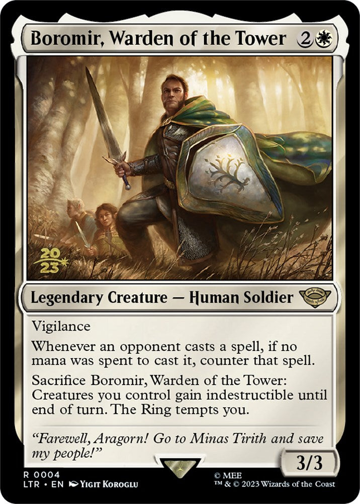 Boromir, Warden of the Tower [The Lord of the Rings: Tales of Middle-Earth Prerelease Promos] | Nerdhalla Games