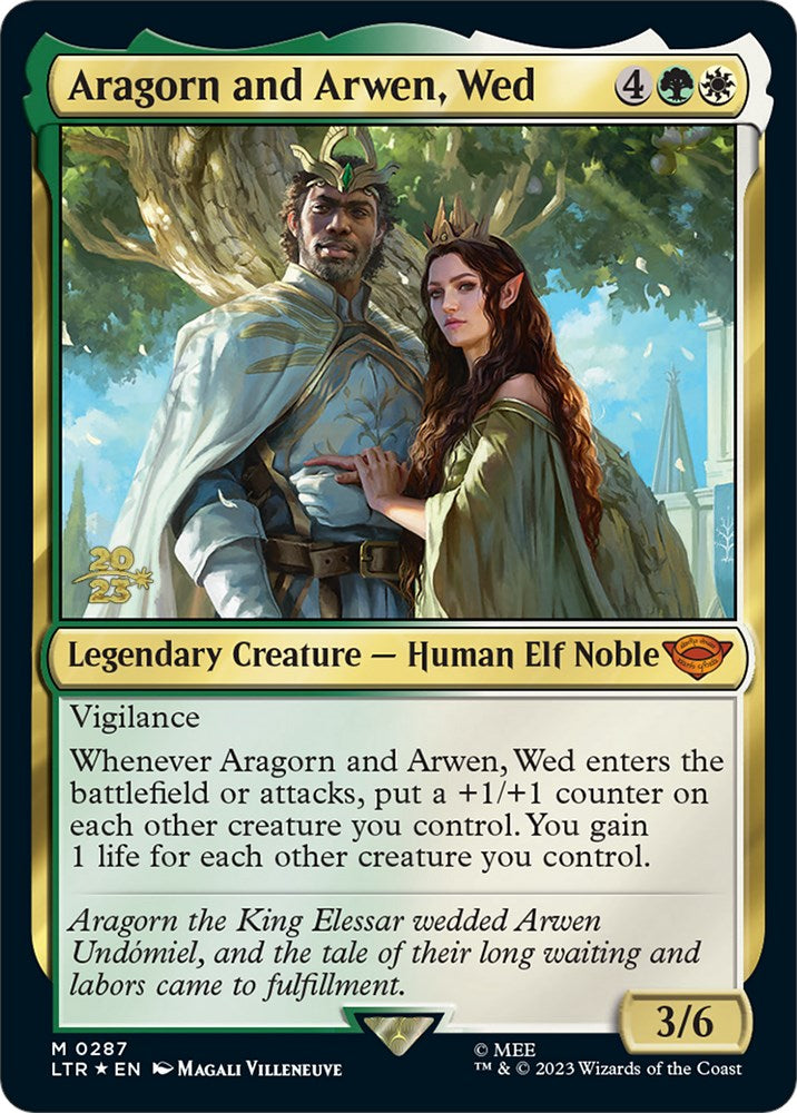 Aragorn and Arwen, Wed [The Lord of the Rings: Tales of Middle-Earth Prerelease Promos] | Nerdhalla Games