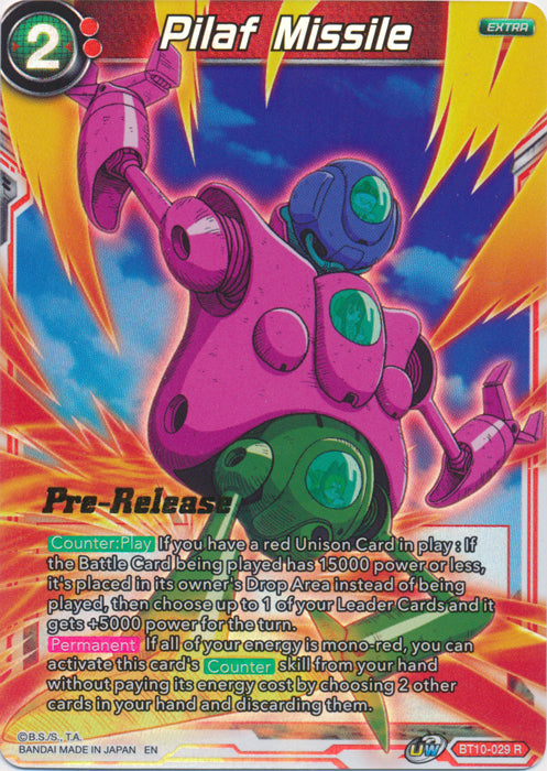 Pilaf Missile (BT10-029) [Rise of the Unison Warrior Prerelease Promos] | Nerdhalla Games