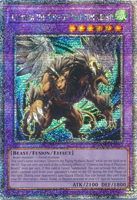 Chimera the King of Phantom Beasts [DUNE-EN033] Quarter Century Secret Rare | Nerdhalla Games