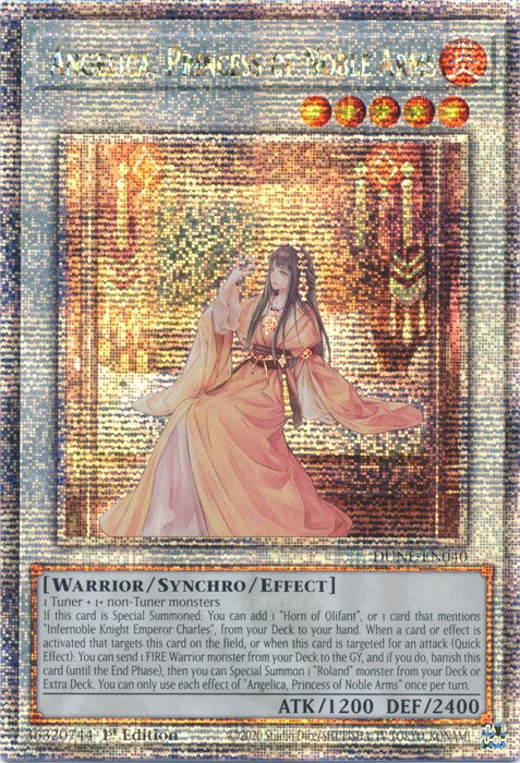 Angelica, Princess of Noble Arms [DUNE-EN040] Quarter Century Secret Rare | Nerdhalla Games