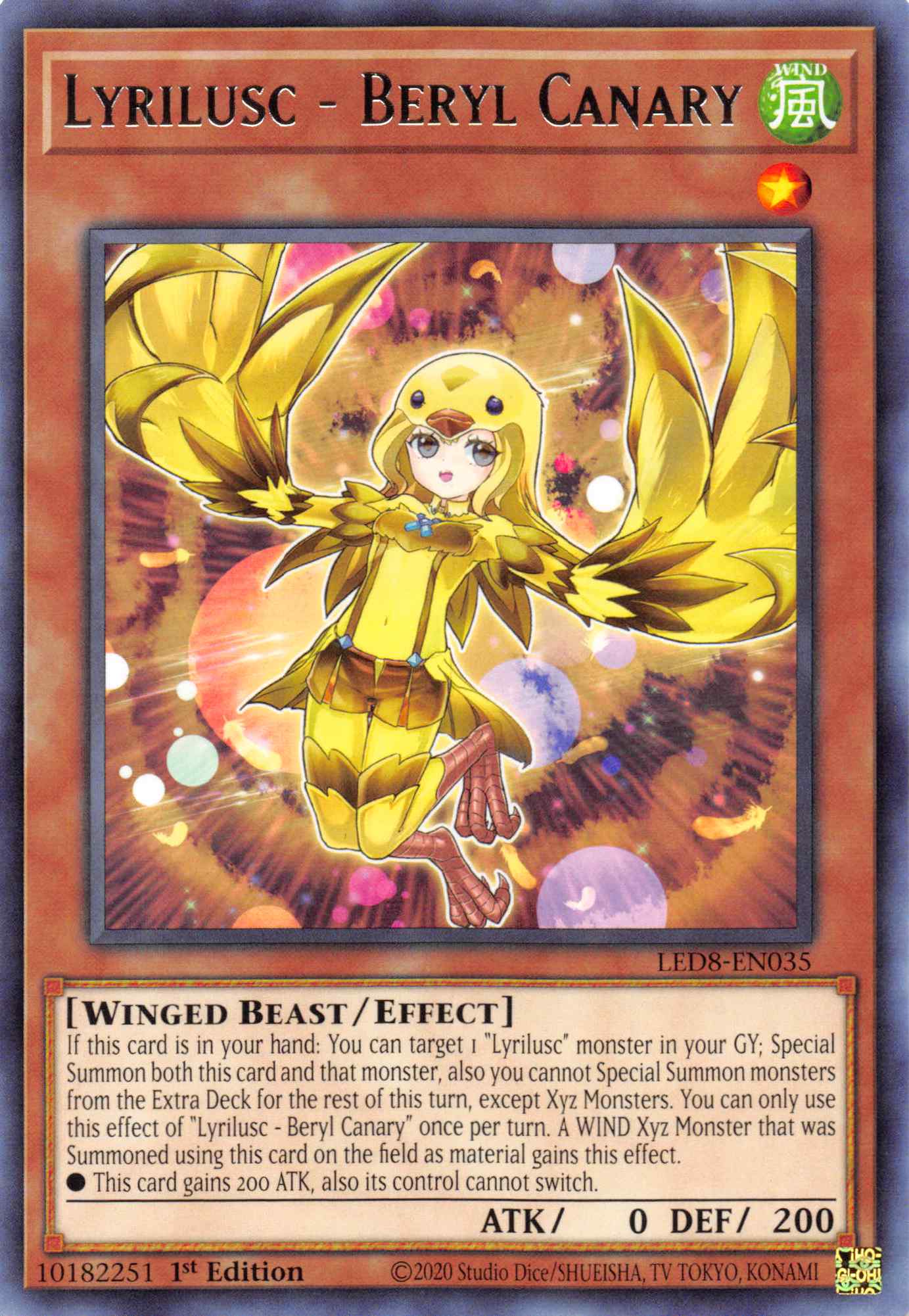 Lyrilusc - Beryl Canary [LED8-EN035] Rare | Nerdhalla Games