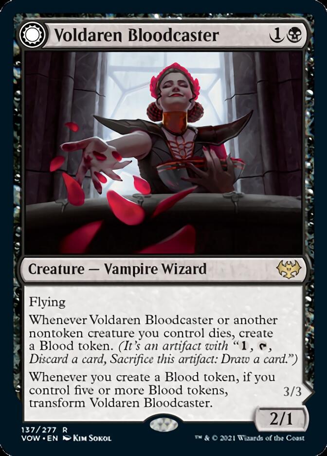 Voldaren Bloodcaster // Bloodbat Summoner [Innistrad: Crimson Vow] | Nerdhalla Games