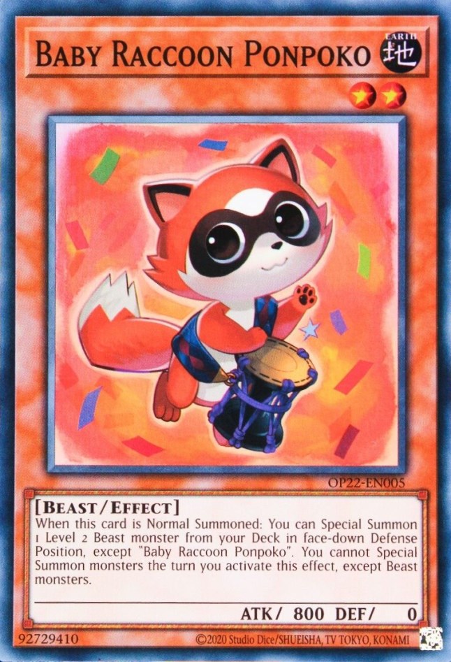 Baby Raccoon Ponpoko [OP22-EN005] Super Rare | Nerdhalla Games