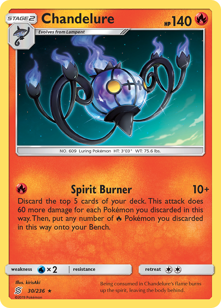 Chandelure (30/236) [Sun & Moon: Unified Minds] | Nerdhalla Games