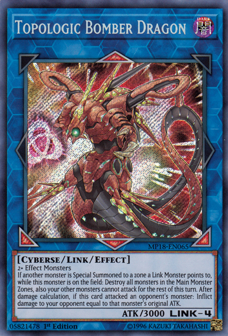 Topologic Bomber Dragon [MP18-EN065] Secret Rare | Nerdhalla Games