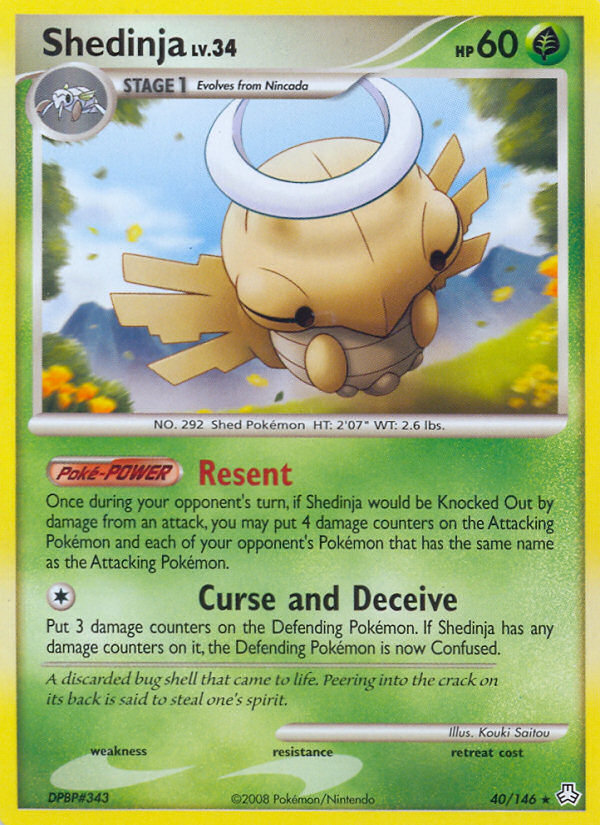 Shedinja (40/146) [Diamond & Pearl: Legends Awakened] | Nerdhalla Games