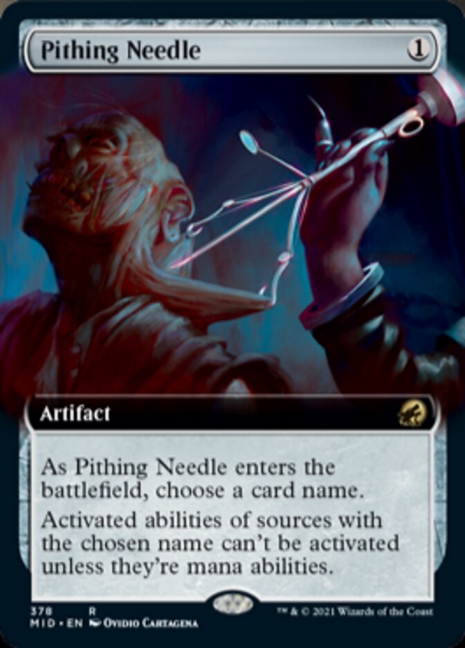 Pithing Needle (Extended) [Innistrad: Midnight Hunt] | Nerdhalla Games