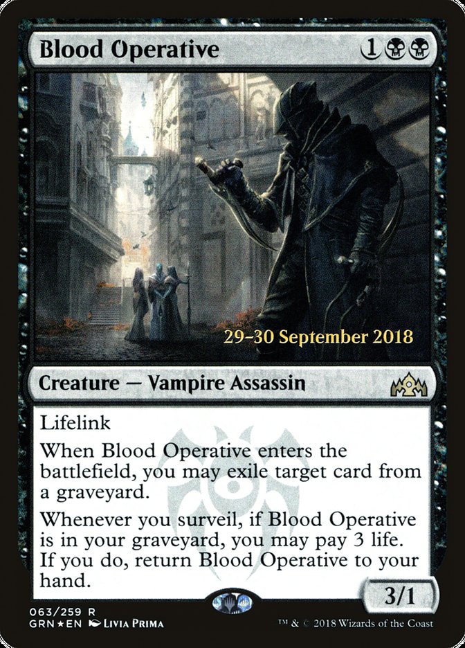 Blood Operative  [Guilds of Ravnica Prerelease Promos] | Nerdhalla Games