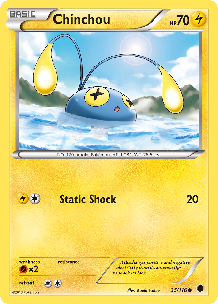 Chinchou (35/116) [Black & White: Plasma Freeze] | Nerdhalla Games