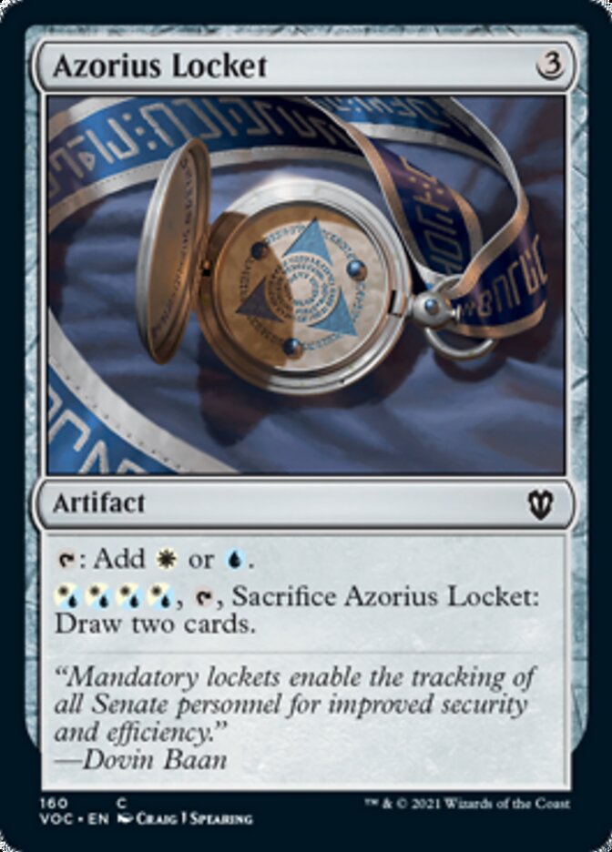 Azorius Locket [Innistrad: Crimson Vow Commander] | Nerdhalla Games