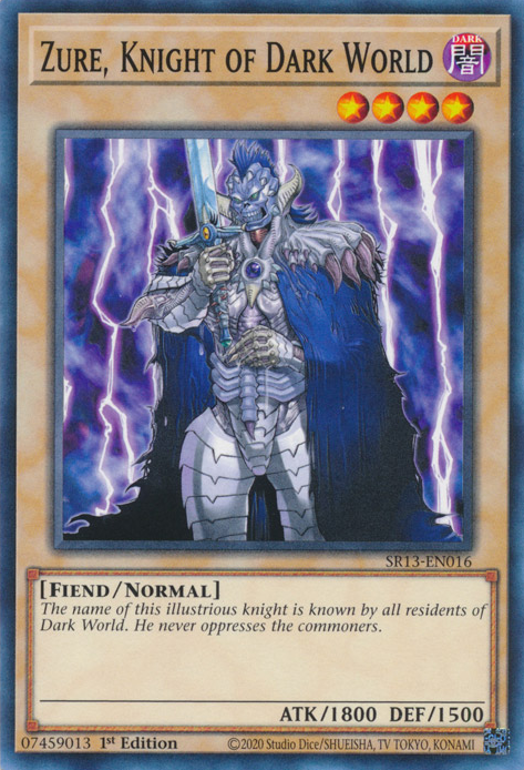 Zure, Knight of Dark World [SR13-EN016] Common | Nerdhalla Games