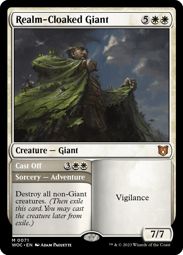 Realm-Cloaked Giant // Cast Off [Wilds of Eldraine Commander] | Nerdhalla Games