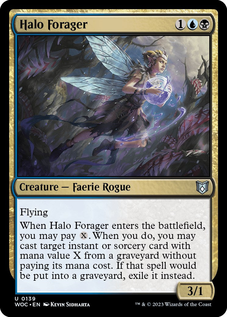 Halo Forager [Wilds of Eldraine Commander] | Nerdhalla Games