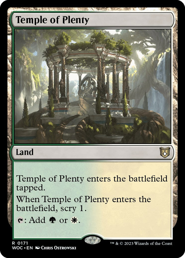 Temple of Plenty [Wilds of Eldraine Commander] | Nerdhalla Games