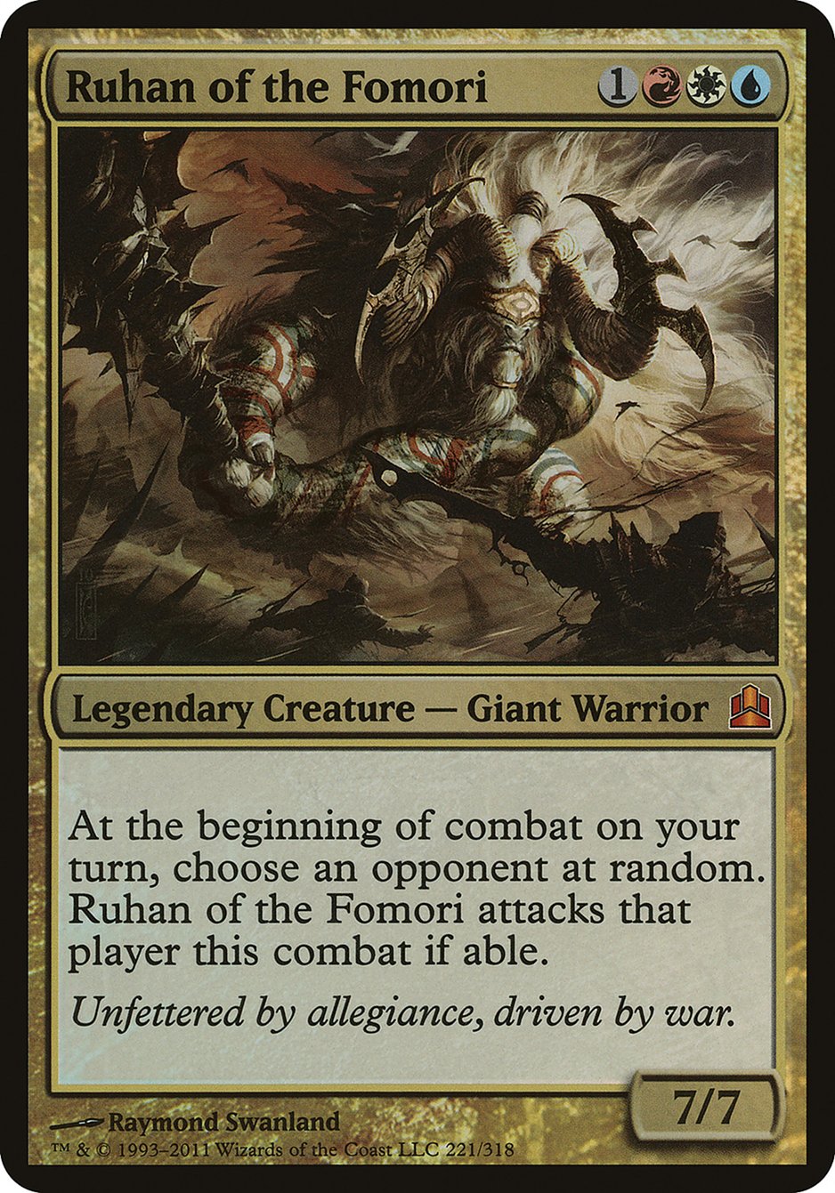 Ruhan of the Fomori (Oversized) [Commander 2011 Oversized] | Nerdhalla Games