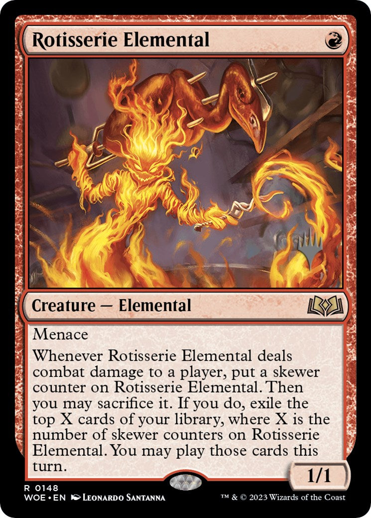 Rotisserie Elemental (Promo Pack) [Wilds of Eldraine Promos] | Nerdhalla Games