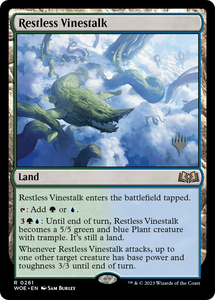 Restless Vinestalk (Promo Pack) [Wilds of Eldraine Promos] | Nerdhalla Games