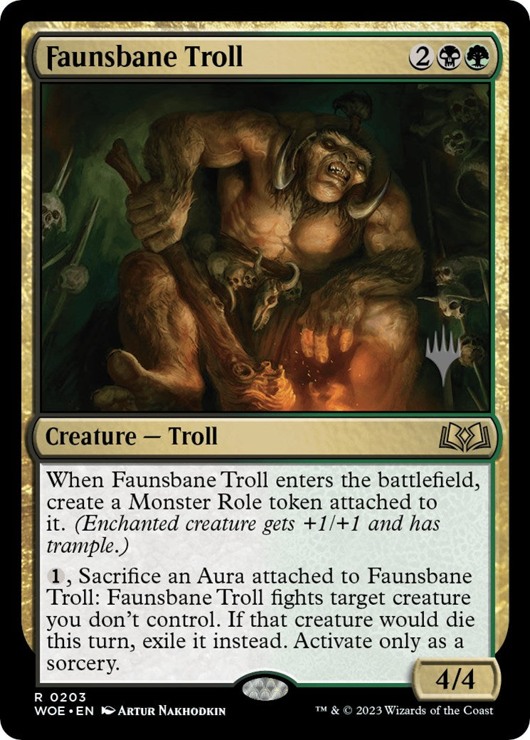 Faunsbane Troll (Promo Pack) [Wilds of Eldraine Promos] | Nerdhalla Games