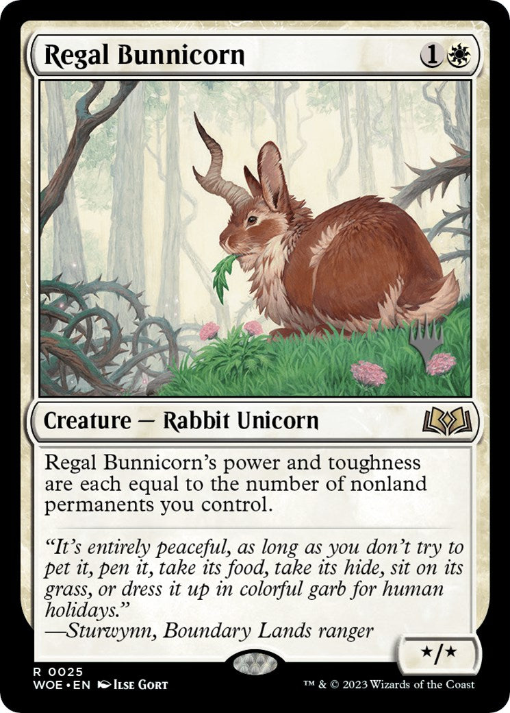 Regal Bunnicorn (Promo Pack) [Wilds of Eldraine Promos] | Nerdhalla Games