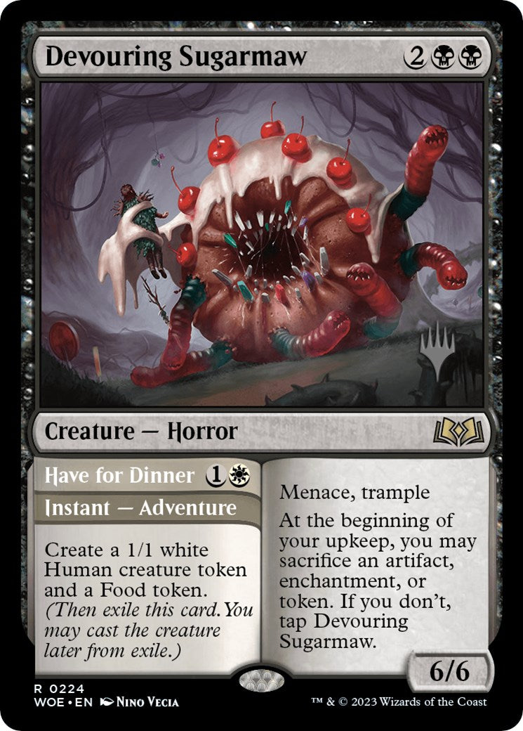 Devouring Sugarmaw // Have for Dinner(Promo Pack) [Wilds of Eldraine Promos] | Nerdhalla Games