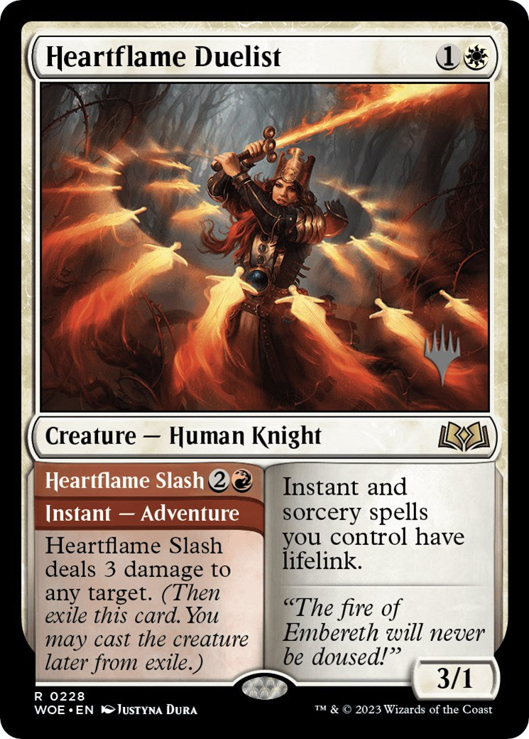 Heartflame Duelist // Heatflame Duelist (Promo Pack) [Wilds of Eldraine Promos] | Nerdhalla Games