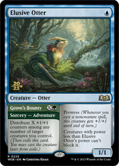 Elusive Otter // Grove's Bounty [Wilds of Eldraine Prerelease Promos] | Nerdhalla Games